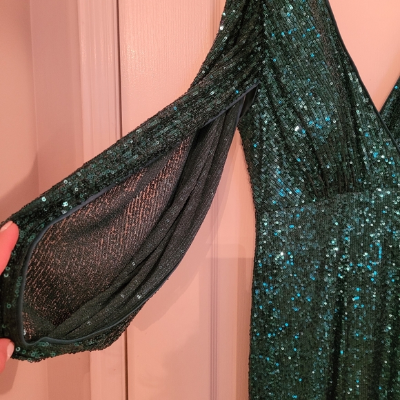 Green Sequin Dress - Picture 4 of 5